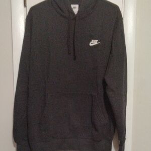 Nike Men's Charcoal Gray Hoodie